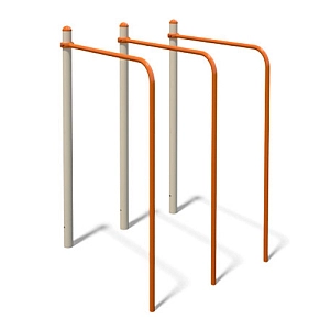 Triple parallel bars 0,6x1,1x1,5m S834.5