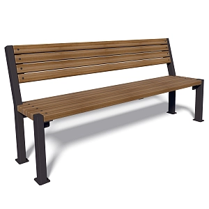 Bench Double line with backseat LP006