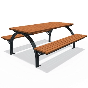 Table With Benches Copenhagen LPS709