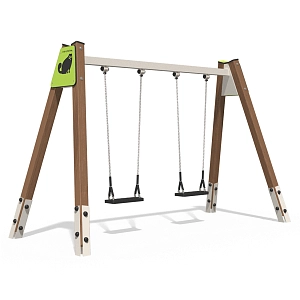 Swing on wooden racks City Interatletika TE432