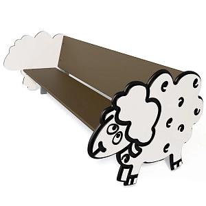Children Bench Sheep S747