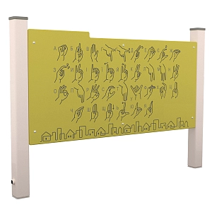 Playing Panel Gesture Alphabet LK607