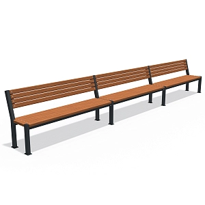 Bench Double line with backseat LP006-5.0