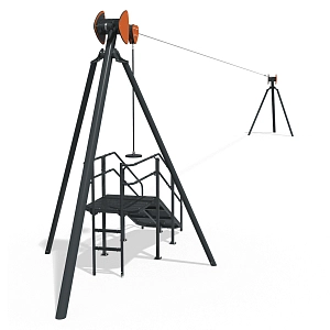 Ropeway Zipline with platform Interatletika LK817-P