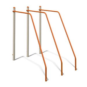 Triple incline parallel bars 0,6х1,1х1,5 S834.6