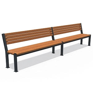 Bench Double line with backseat LP006-3,3