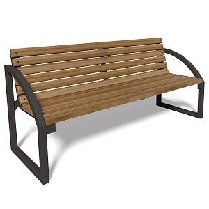 Bench Radius with backseat LP003