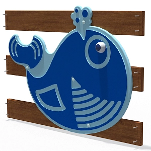 Fence Section Whale S764.18