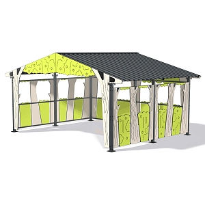 Shade canopy Forest cabin LK330